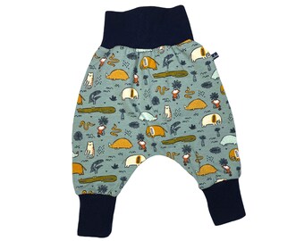 Baby Pump Broek * Safari Dark Sage * Baby Broek Jersey Jonge Meisjes