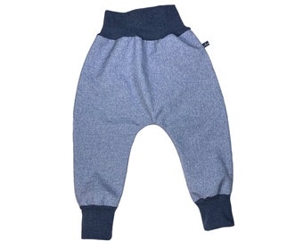 Softshell baby pants *light blue mottled* outdoor pants