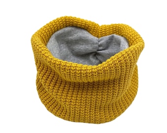 Loop scarf *rough knit yellow* baby children girl boy