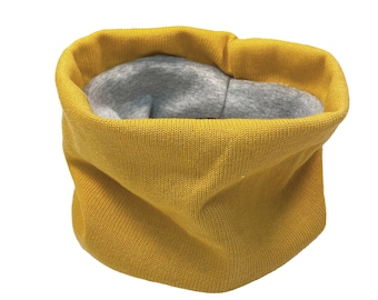 Loop Scarf *Cotton Knit Yellow* Baby Kids Girl Boy