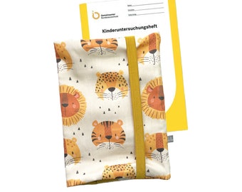 U-book cover *Tiger Lion sand/ yellow* Examination booklet Babies Children