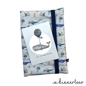 Babygeschenk Wickeltasche *Meerestiere hellblau* Windeltasche