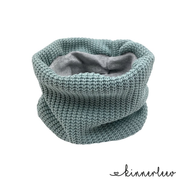 Loop scarf *chunky knit mint* baby kids boys girls