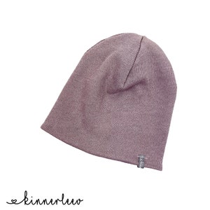 Slouch Beanie *Knit mauve* Baby Kids Girl Boy Jersey