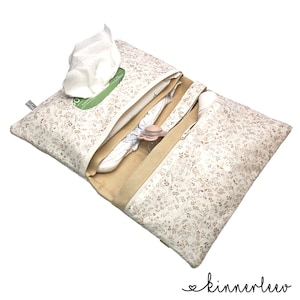 Wickeltasche *Blätterzweige beige* Windeltasche