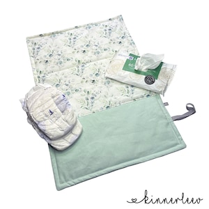 Materassino fasciatoio pieghevole per neonati *Eucalipto*