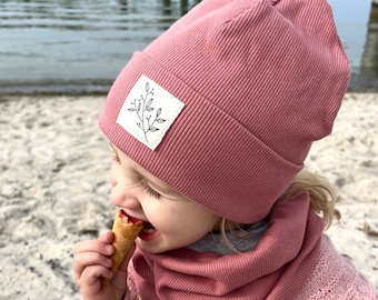 Beanie Hat *raspberry Rib Branch* Hipster Baby Kids Girls
