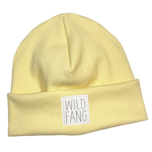 Beanie Hat *light yellow Rib WILDFANG* Hipster Baby Children's Girls Boys
