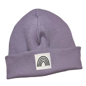 Beanie Mütze *staublila Rib Regenbogen* Hipster Baby Kinder Mädchen Junge