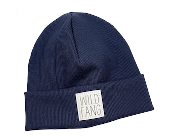 Beanie Mütze *dunkelblau Rib WILDFANG* Hipster Baby Kinder Mädchen Junge