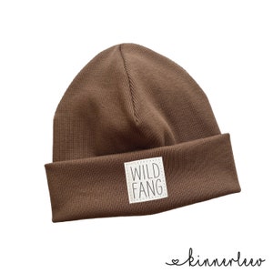 Beanie Mütze *braun Rib WILDFANG* Hipster Baby Kinder Mädchen Junge