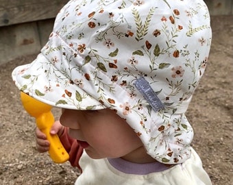 Zomerhoedje *Petit Fleurs* zonnehoedje baby, kinderen, meisjes