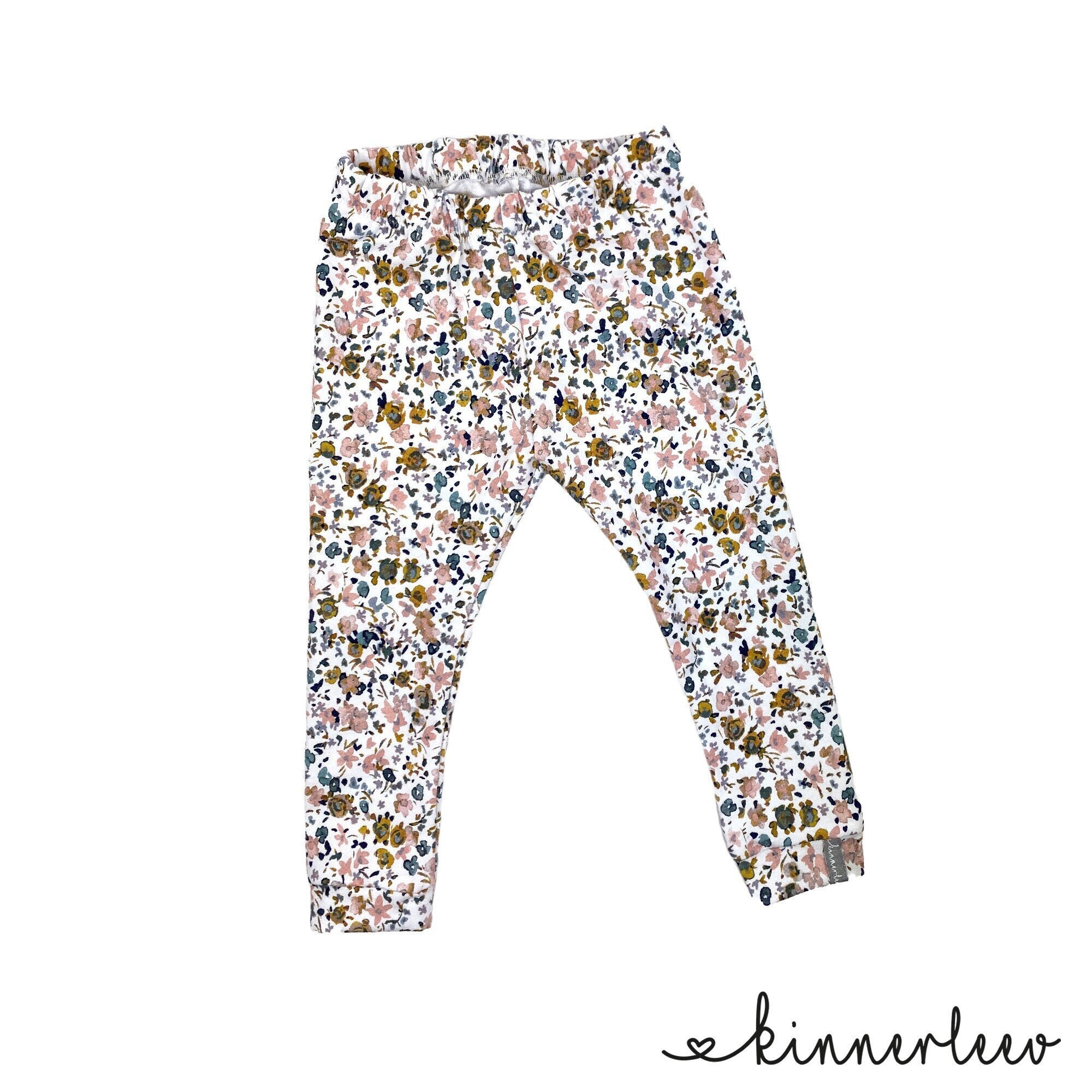 Leggings *sea of Flowers Yellow Pink Blue* Baby Children