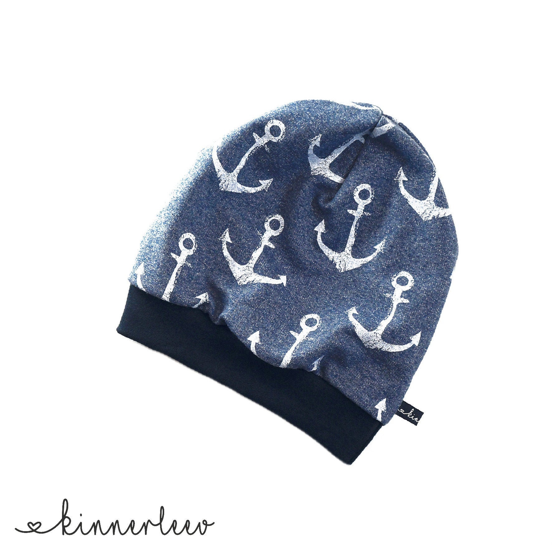 Beanie Hat anchor Blue-melted Baby Kids 