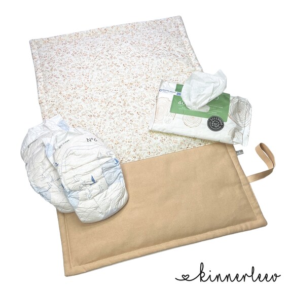 ViaGasaFamido Wickelmatte Baby - Bio-Baumwolle Mit Wasserdichter EVA Schicht