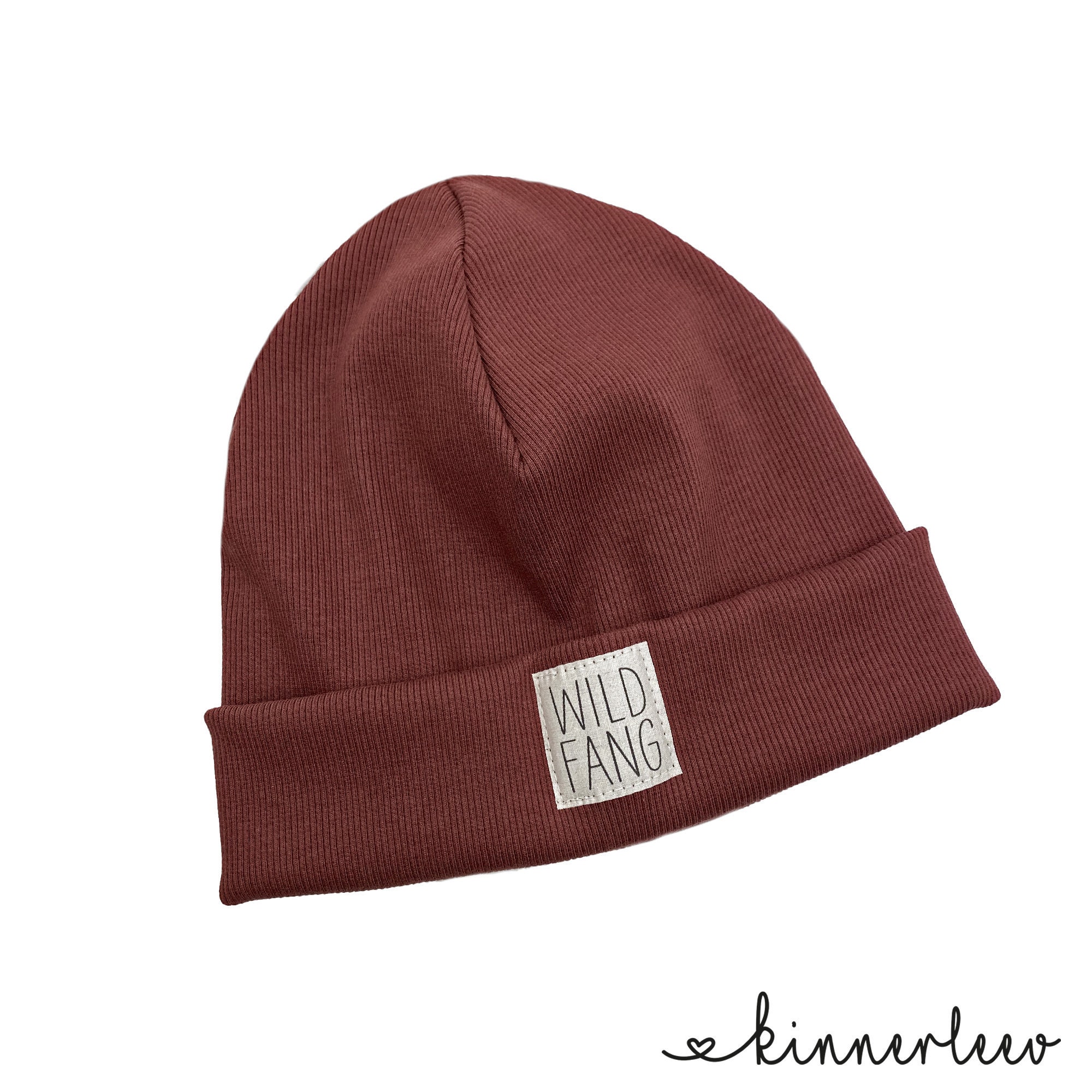 Beanie Hat rostrot Rib Wildfang Hipster 