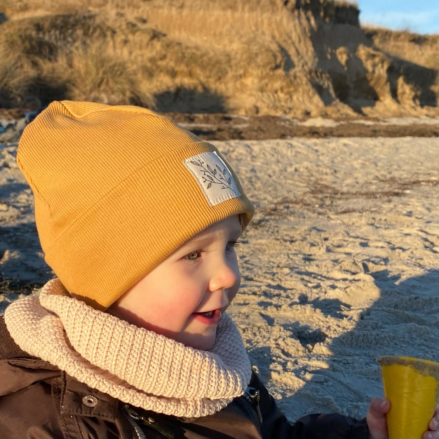 carhartt beanie mustard yellow
