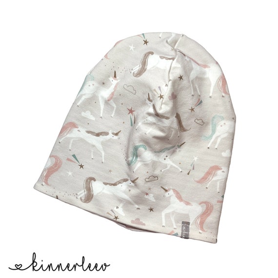 Salt And Pepper Mädchen Unicorn Beanie - Thermo Mütze Mit Einhorn Print