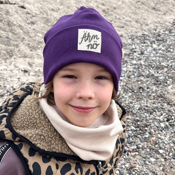 Muts paarse rib eh nee hipster baby kindermeisje jongen Etsy Nederland