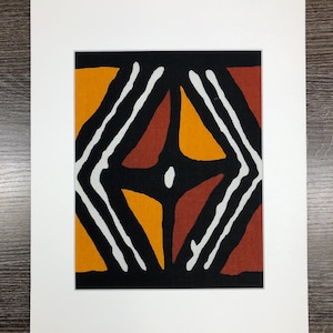 Framed fabric, Mudcloth inspired wall art, wall art, Ankara wall decor, African fabric wall decor,