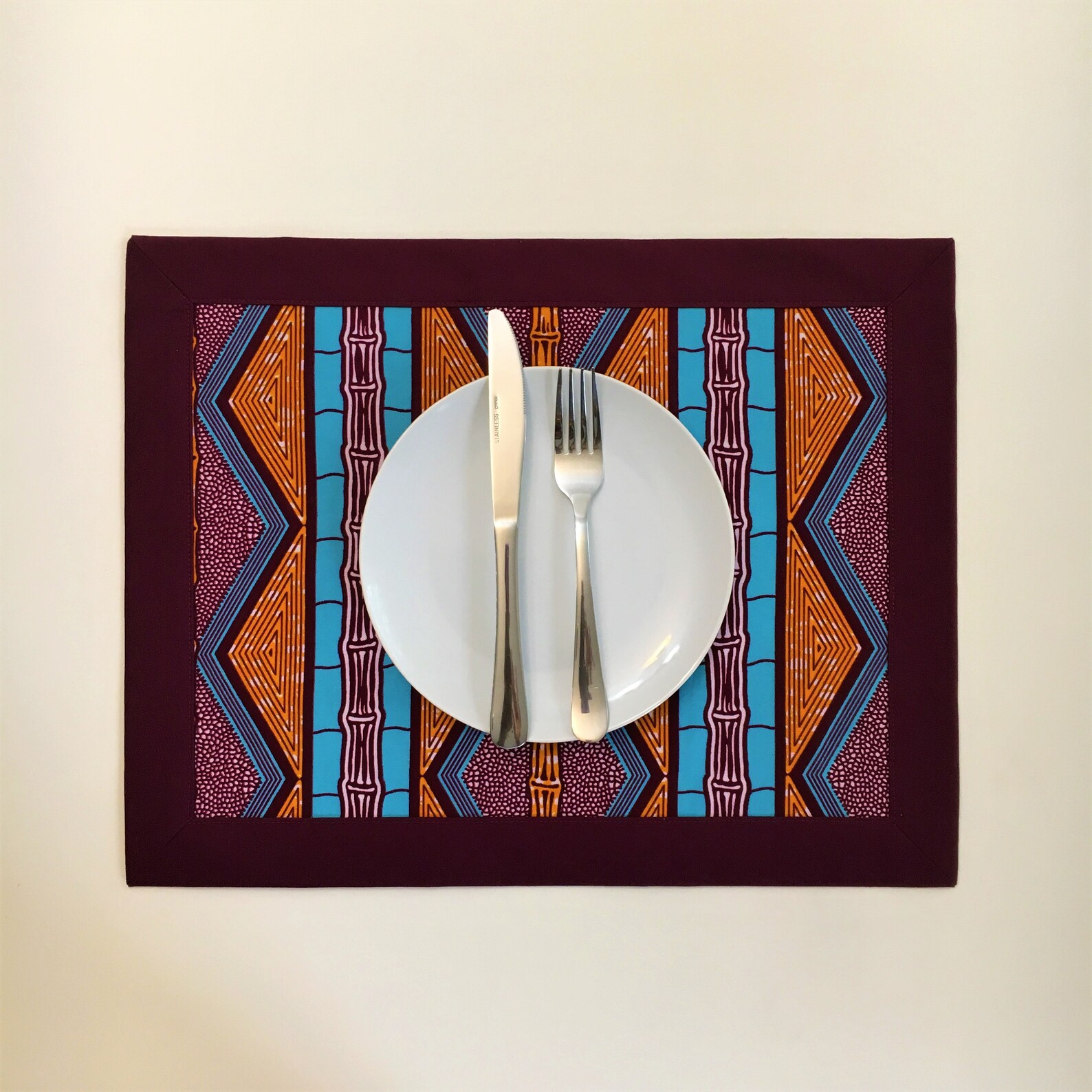 African Print Placemat Table Linen Ankara Placemat Border Etsy
