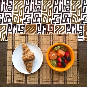 African print table runner, Ankara table runner, housewarming gift, kuba print , table linen, lined table runner, long table runner