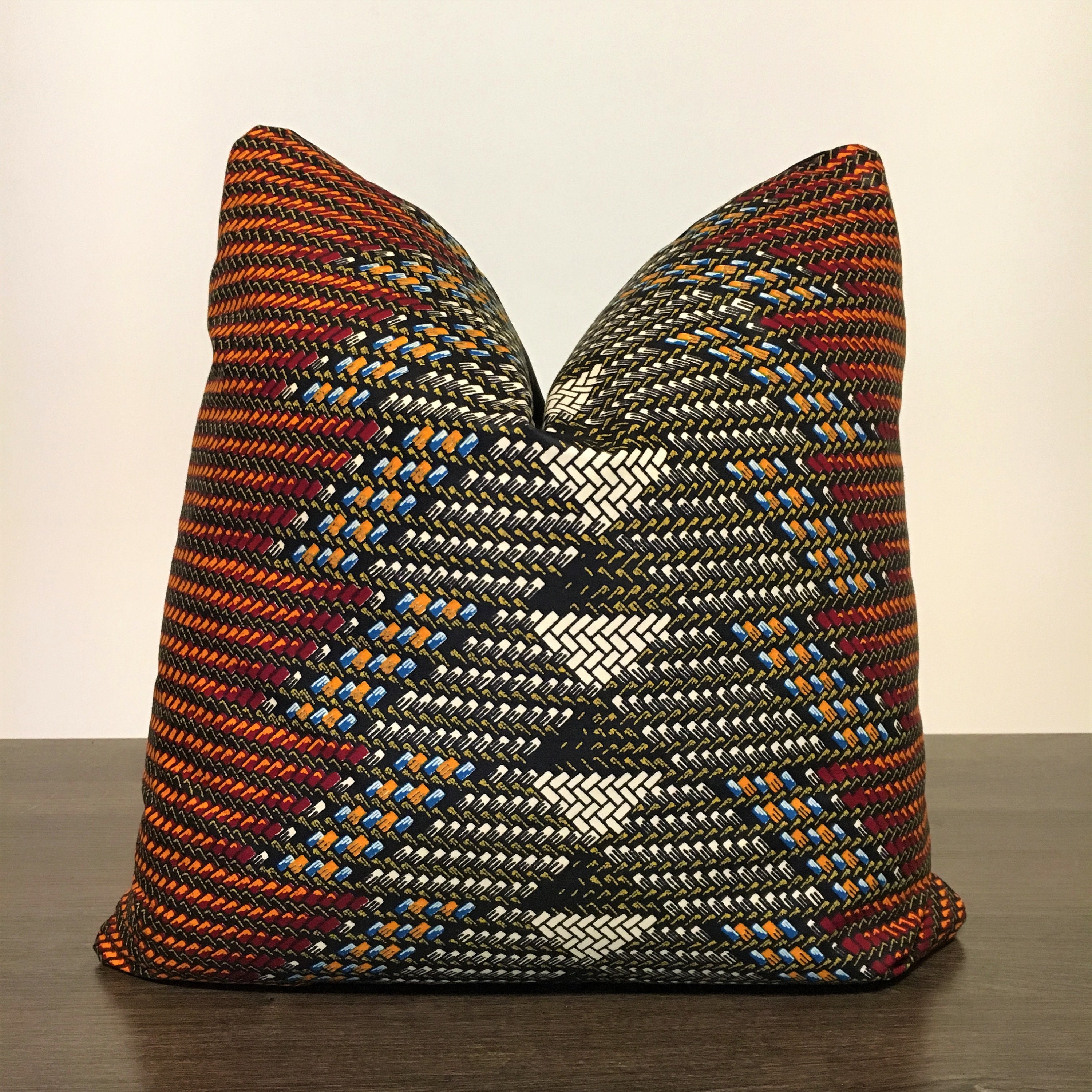 Ankara Throw Pillow African Pillow Cover Decorative Cushion Etsy UK