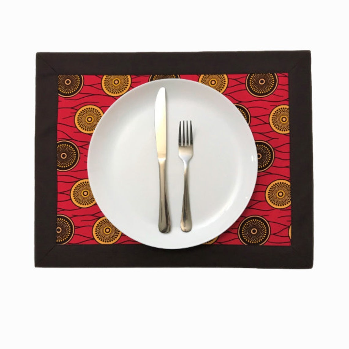 African print placemat table linen Ankara placemat border Etsy