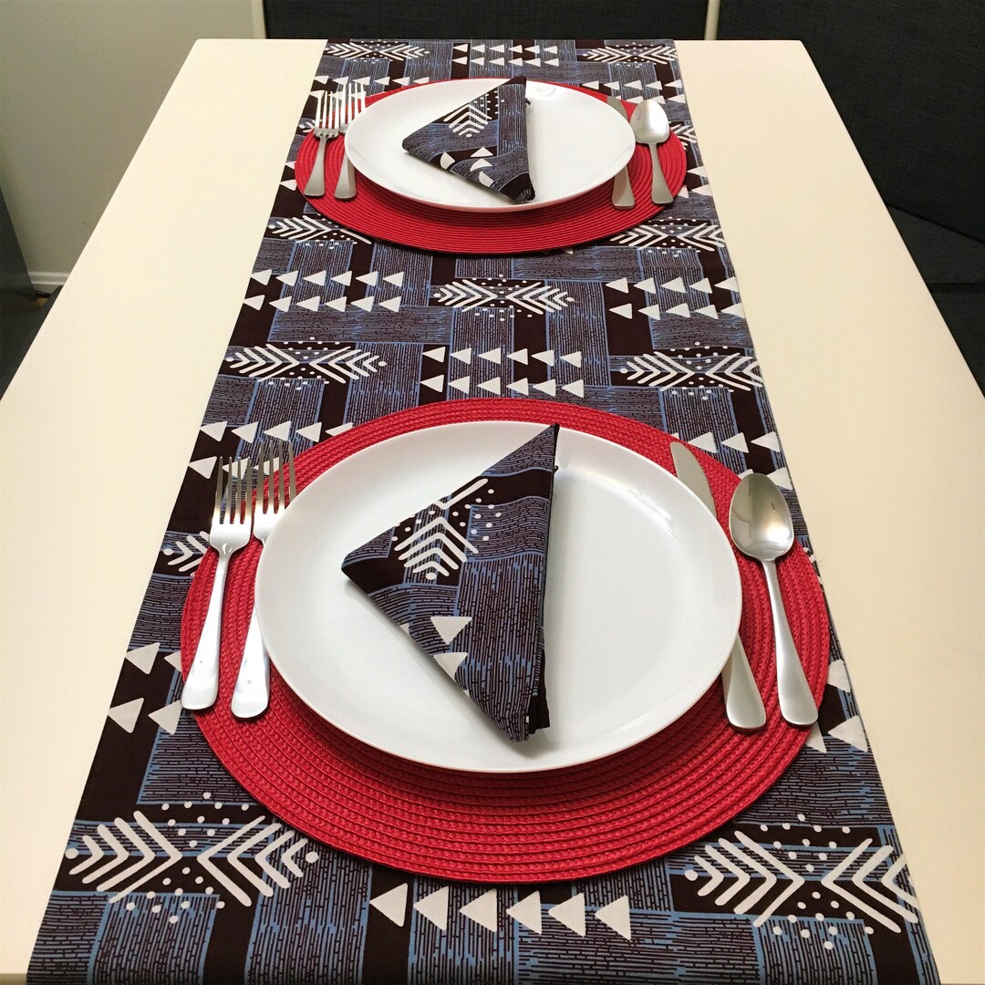 African Print Table Runner Ankara Table Runner Kitchen and Etsy