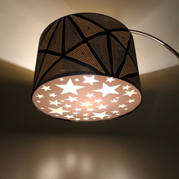 Drum lamp deals shade with diffuser