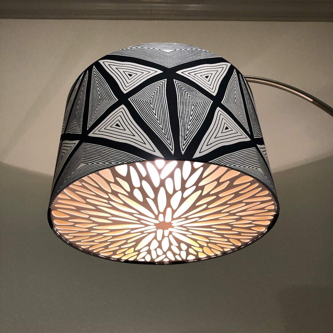 DIFFUSER ONLY, Floral Design Drum Lampshade Diffuser, Diffuser for