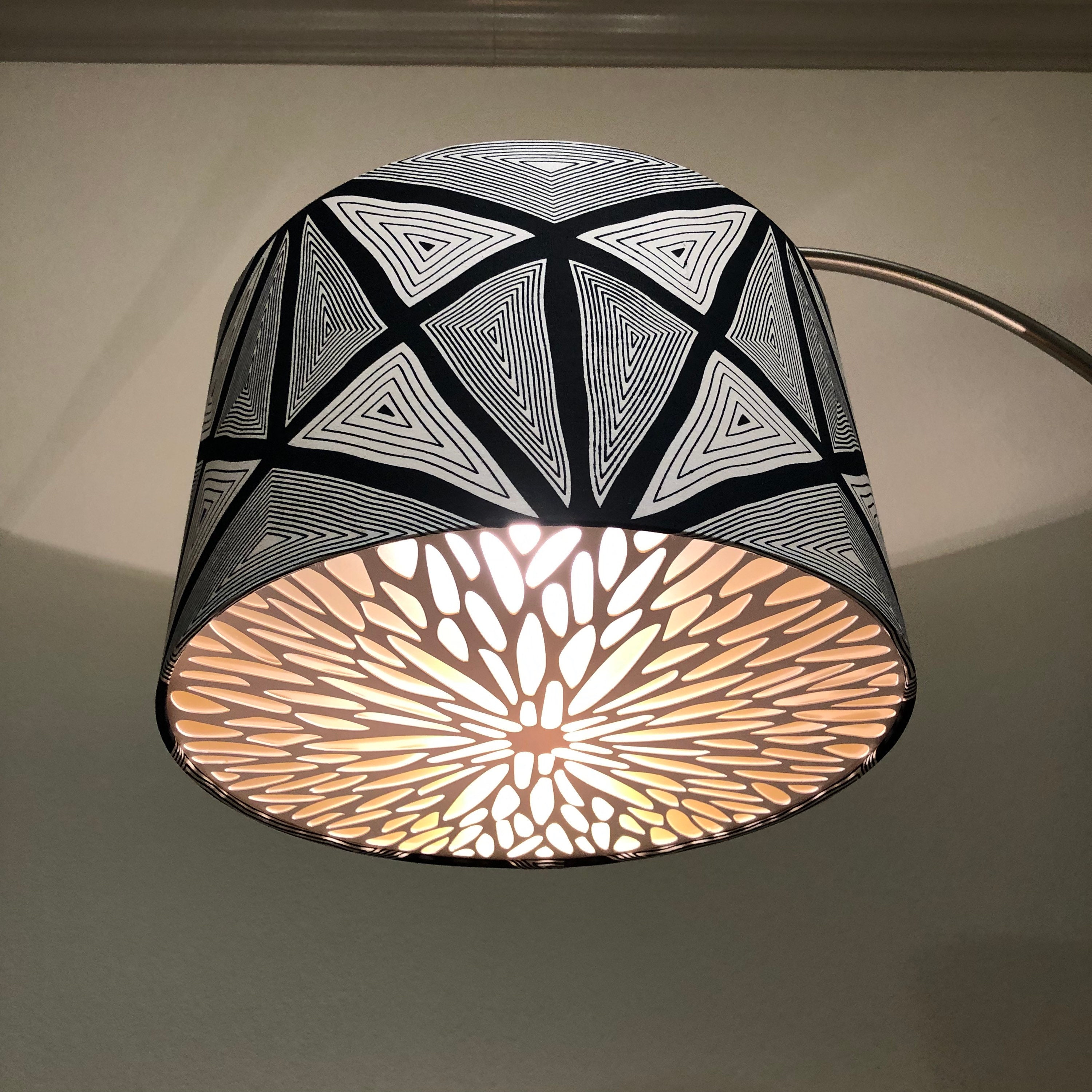 Ceiling drum shade with diffuser deals