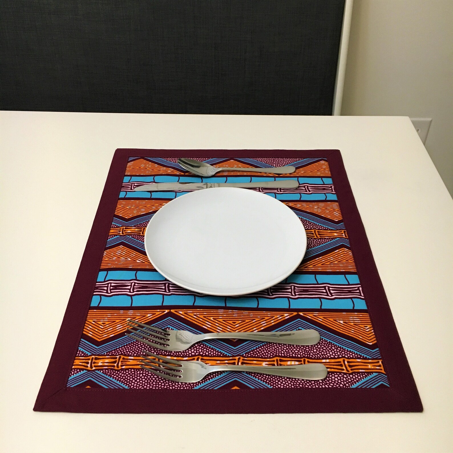 African Print Placemat Table Linen Ankara Placemat Border Etsy