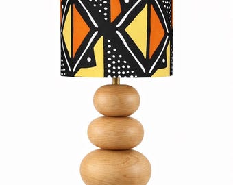 African Ankara Print handmade drum Lampshade, Modern Global Decor, Statement Lamp Shade, Afrocentric Home Decor, Boho Maximalist Lighting