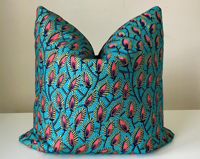 Ankara Throw Pillow African Pillow Cover Decorative Cushion Etsy