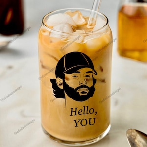 Hello you joe Goldberg svg png files| Iced coffee Libbey glass |T-shirt | mugs | stickers | Trendy | Positive | Horror | Aesthetic