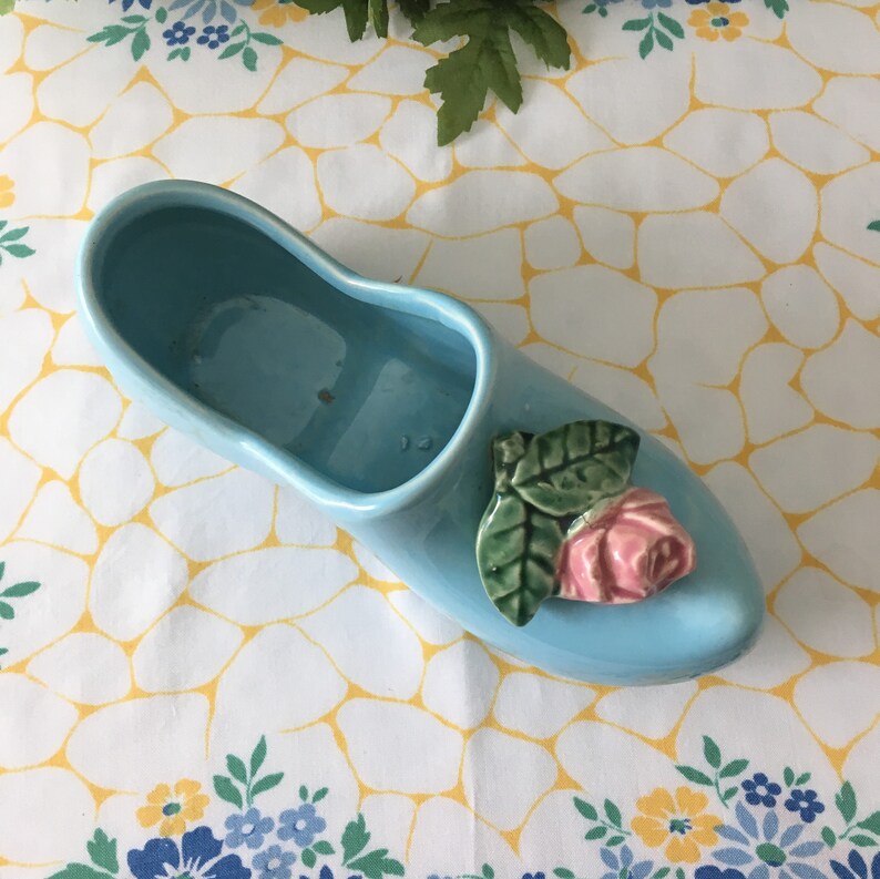 1940's McCoy Ceramic Dutch Shoe Planter Etsy