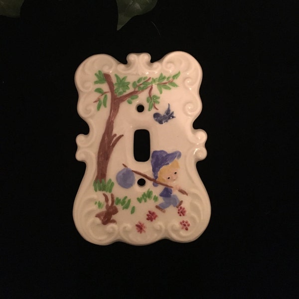 Vintage Ceramic Switchplate Cover
