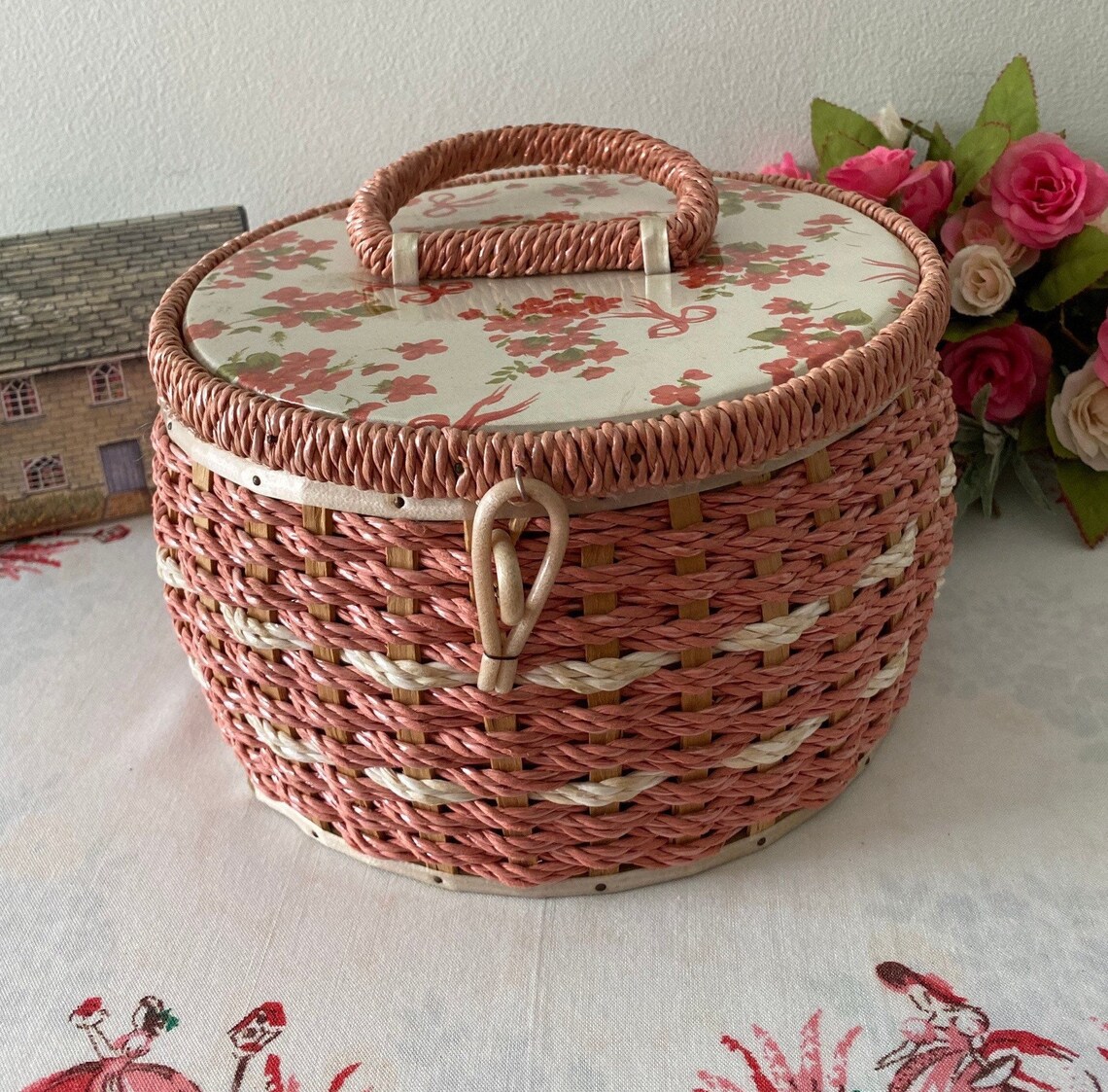1960's Dritz Small Sewing Basket Etsy