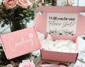 Personalized Flower Girl Proposal Box – Petal Patrol Sunglasses & Ring Pop Gift Set - Flower Girl Sunglasses Box - Gift For Flower Girl