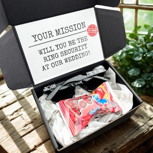Ring Security Proposal Box - Secret Agent - Ring Security Gift Box - Ring Security Kids