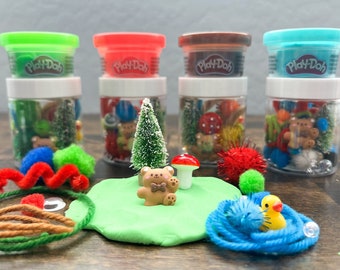 Ring Bearer Thank You Gift - Wedding Play Dough Sensory Jars - Wedding Reception Gifts Kids
