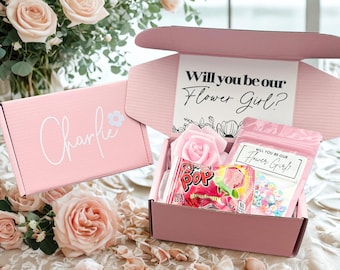 Flower Girl Bracelet Kit Proposal Box - Flower Girl Thank You Gift - Teenager Flower Girl Gift - Girls Flower Girl Proposal