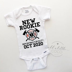 Pack My Diapers I'm Going Firefighting With Daddy Firefighter Dad Funny Baby Bodysuit