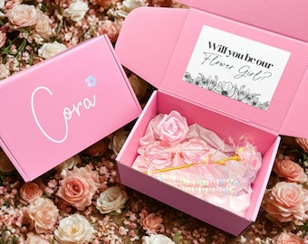 Flower Girl Box - Flower Girl Proposal - Flower Girl Gift - Flower Girl Flower - Flower Girl Sunglasses - Flower Girl Toddler