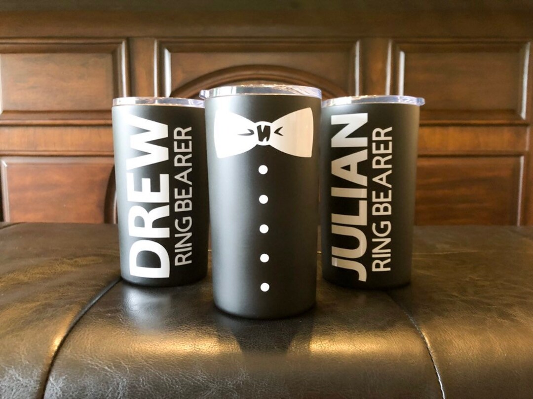 Ring Bearer Gift Bow Tie Ring Bearer Cup Personalized Ring Etsy