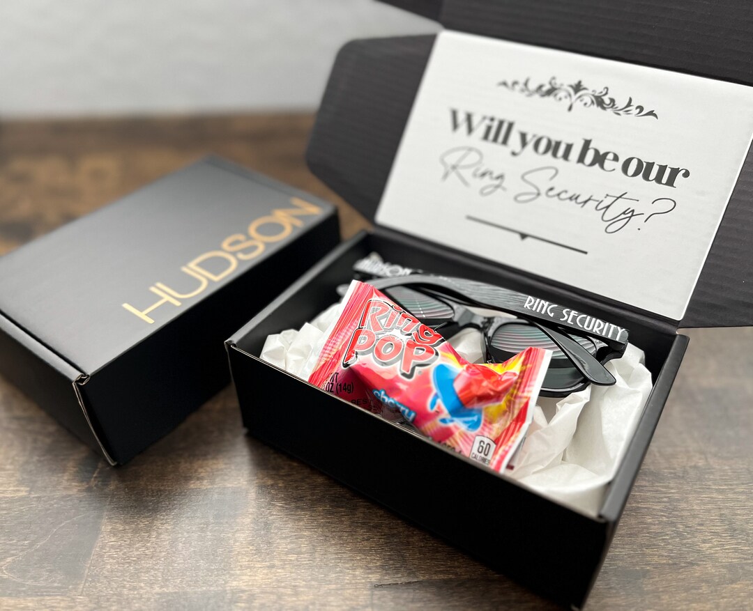 Small Ring Security Box Ring Bearer Box Ring Security Proposal Ring Security Gift Set Ring