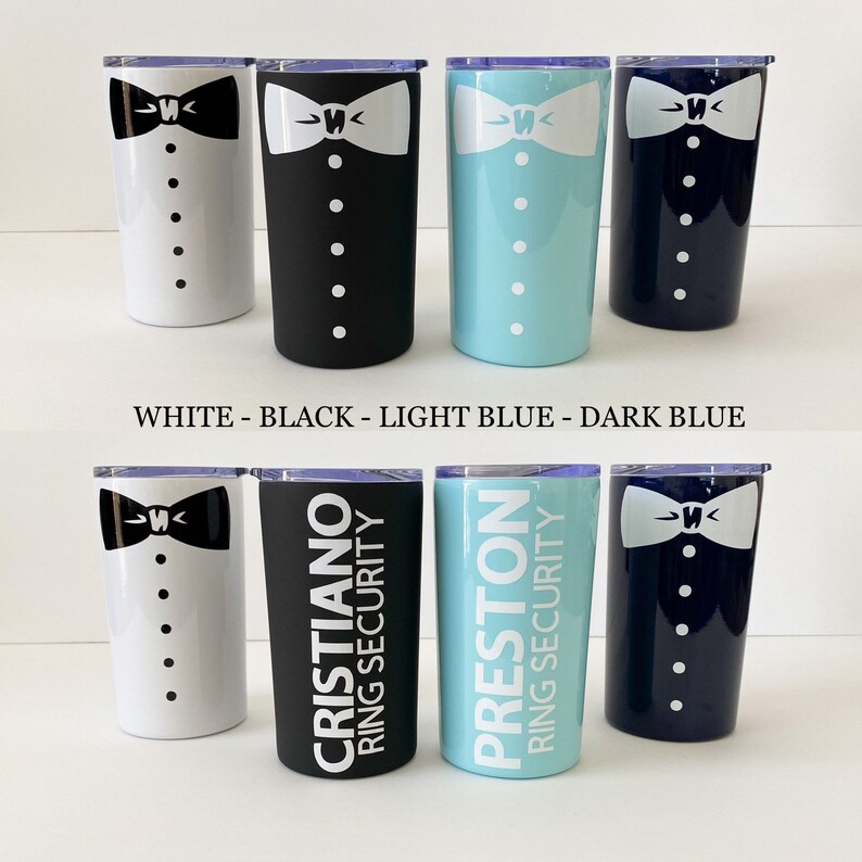 Ring Bearer Gift Bow Tie Ring Bearer Cup Personalized Ring Etsy