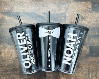Ring Security Cup - Ring Bearer Tumbler- Ring Bearer Gift - Ring Bearer Cup