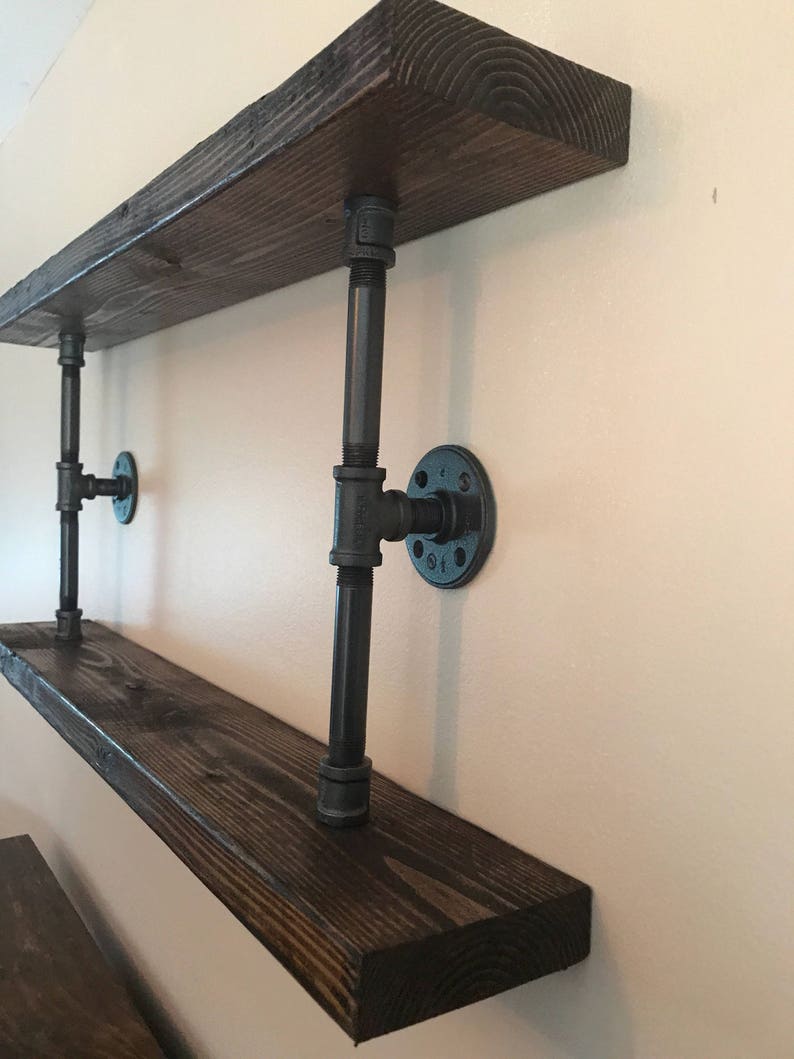 Rustic Floating Shelves made from Reclaimed Wood Shelf and Etsy